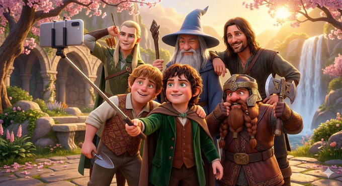 皮克斯风格3D动画场景